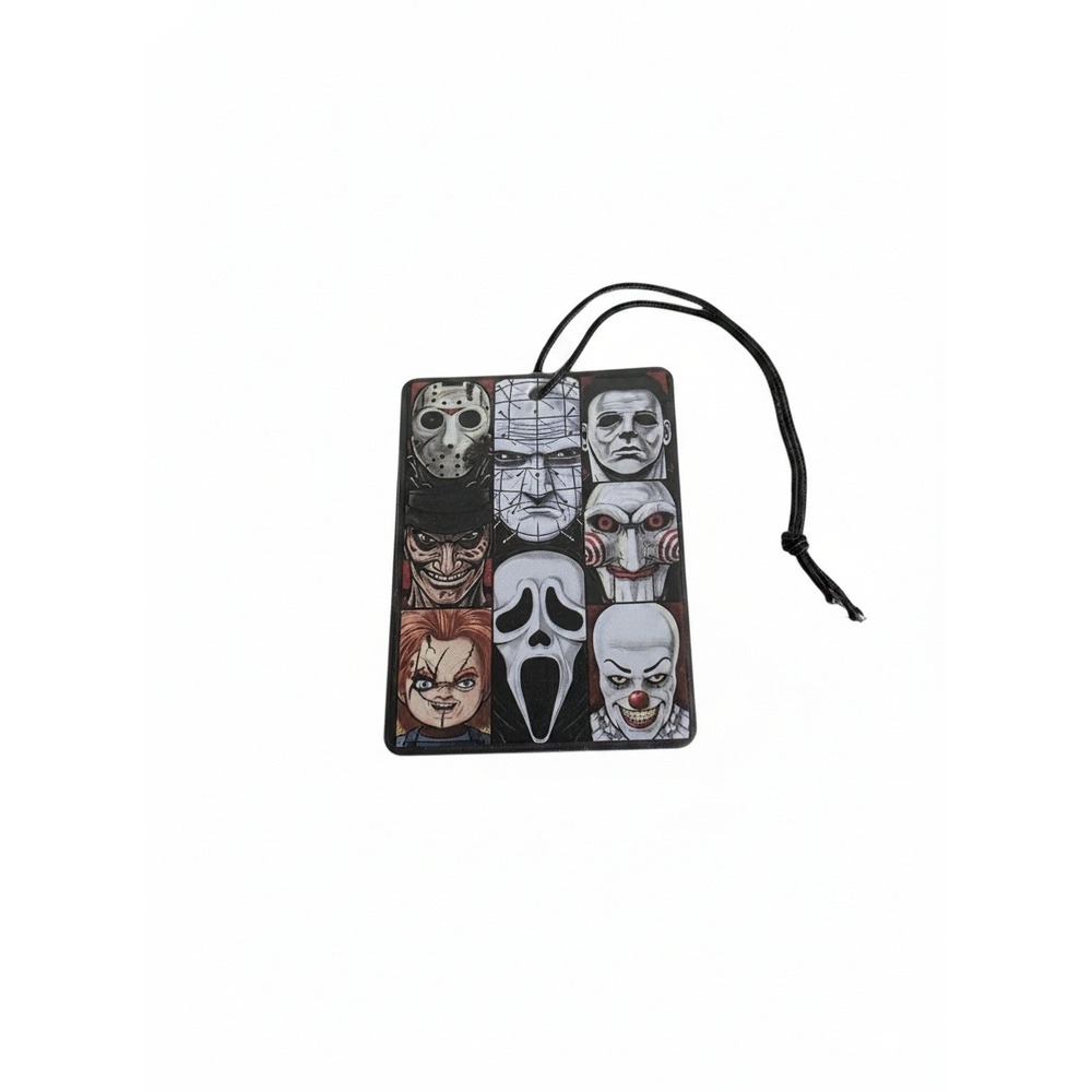 Ghostface,Chucky,Pennywise,Jason, Michael, Freddy, Pinhead, Saw Horror Freshener